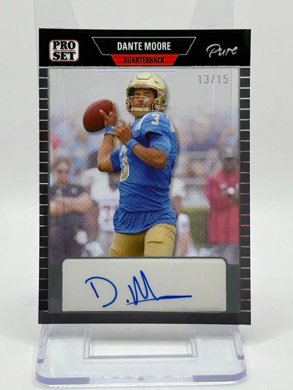 2023 Leaf Pro Set Pure Dante Moore Acetate Auto 13/15 SP Autograph Oregon Ducks